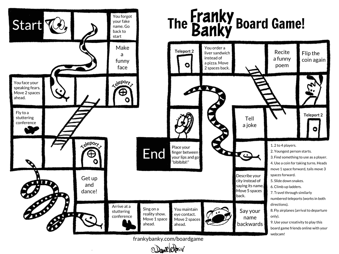 The Franky Banky board game!